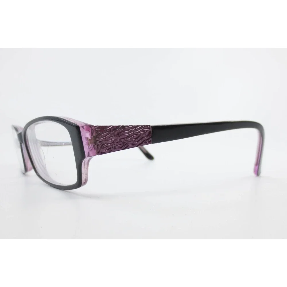 Adensco Jan 0JJT Eyeglasses Black Purple Rectangular Frames 51-15-130 36257